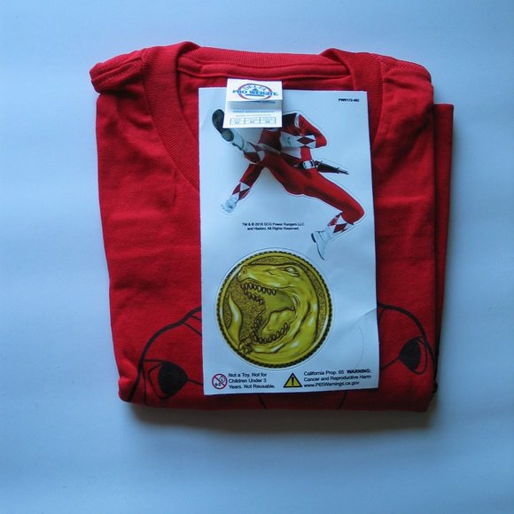 Adult Medium Power Rangers/Red Ranger T-Shirt NEW - Picture 5 of 6